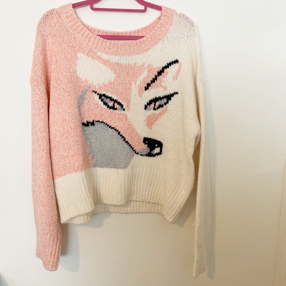 Wildfox Sable Fox Knit Pullover Sweater L NWT - Picture 4 of 7